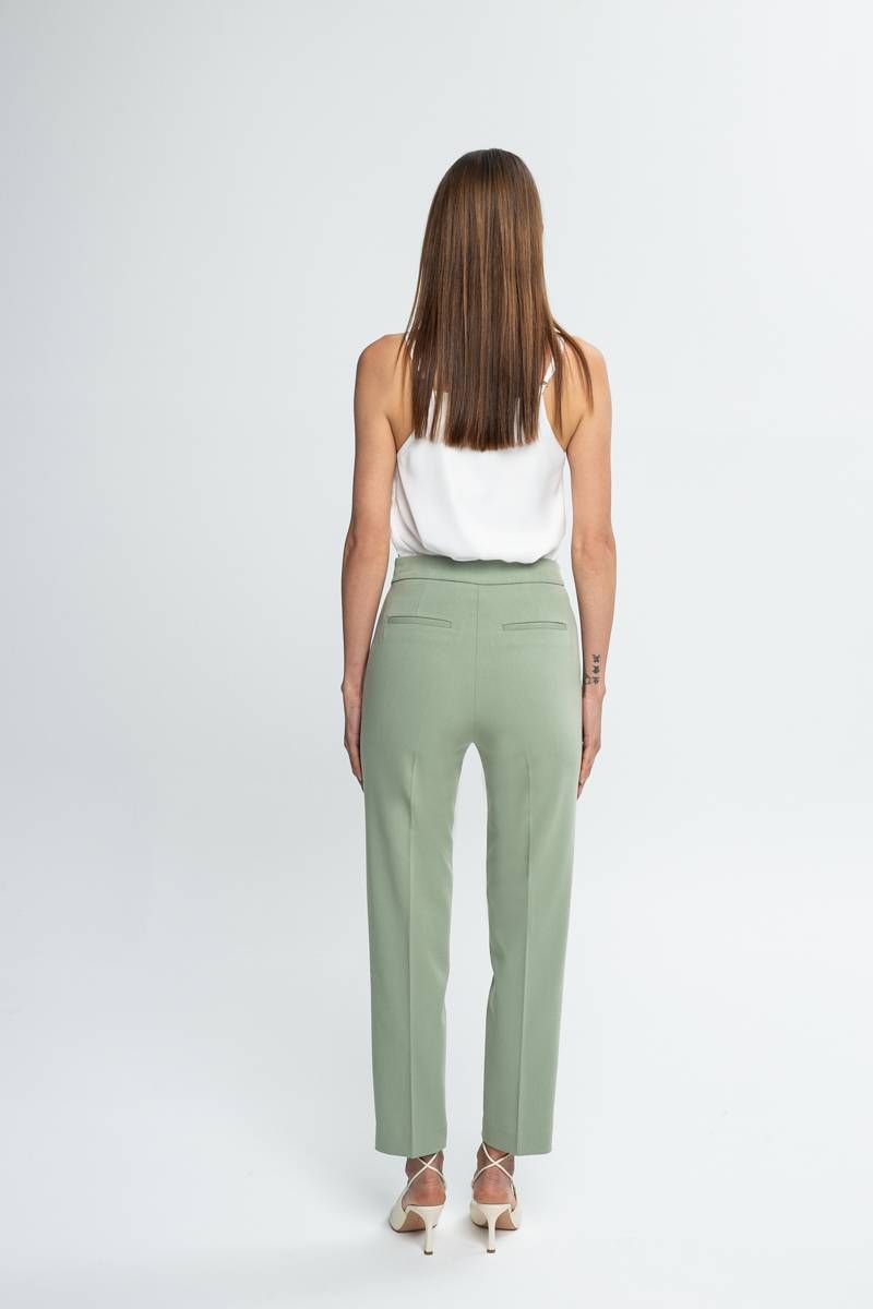 Cigarette trousers in pastel green RODING