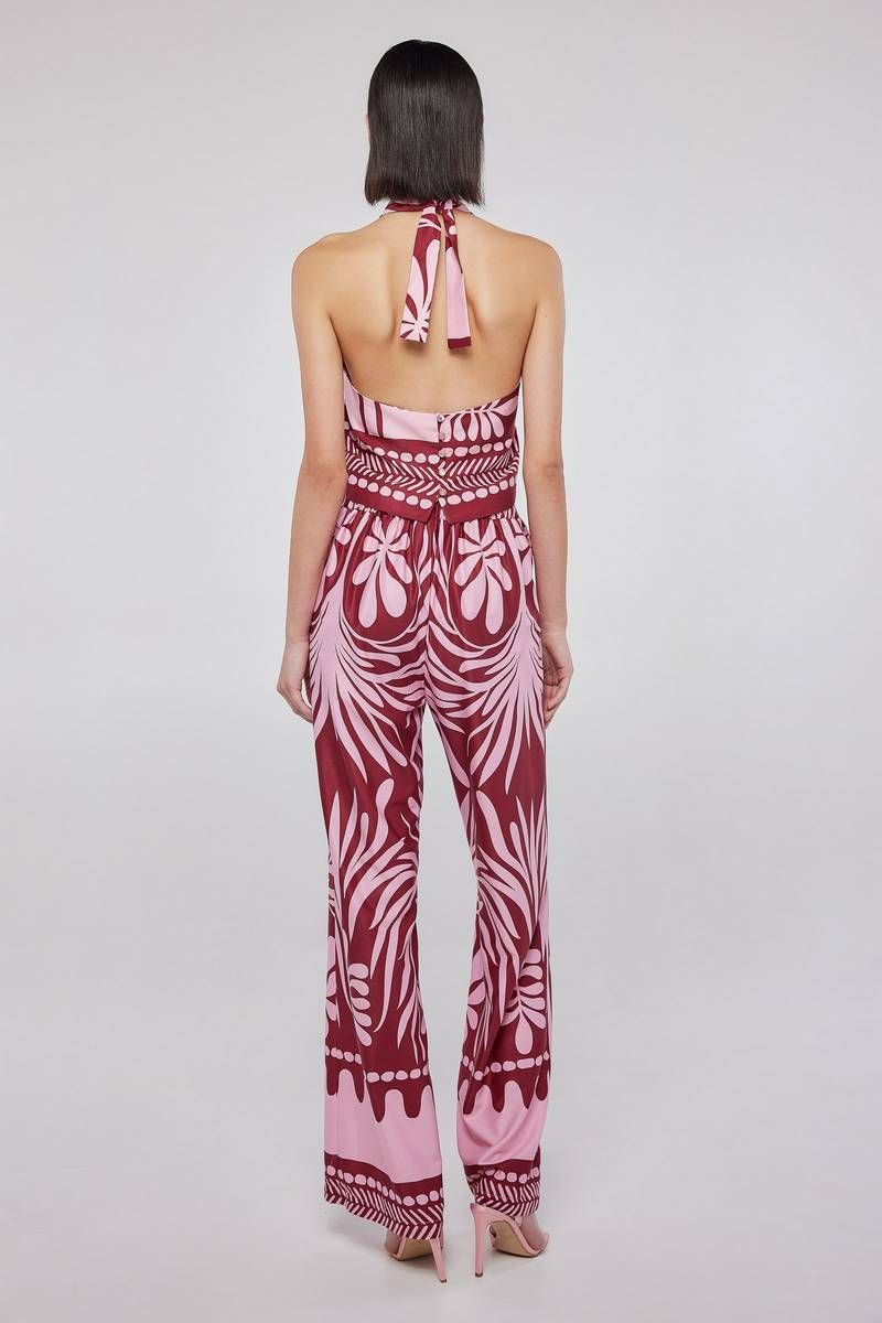Wide leg printed trousers ODESSA
