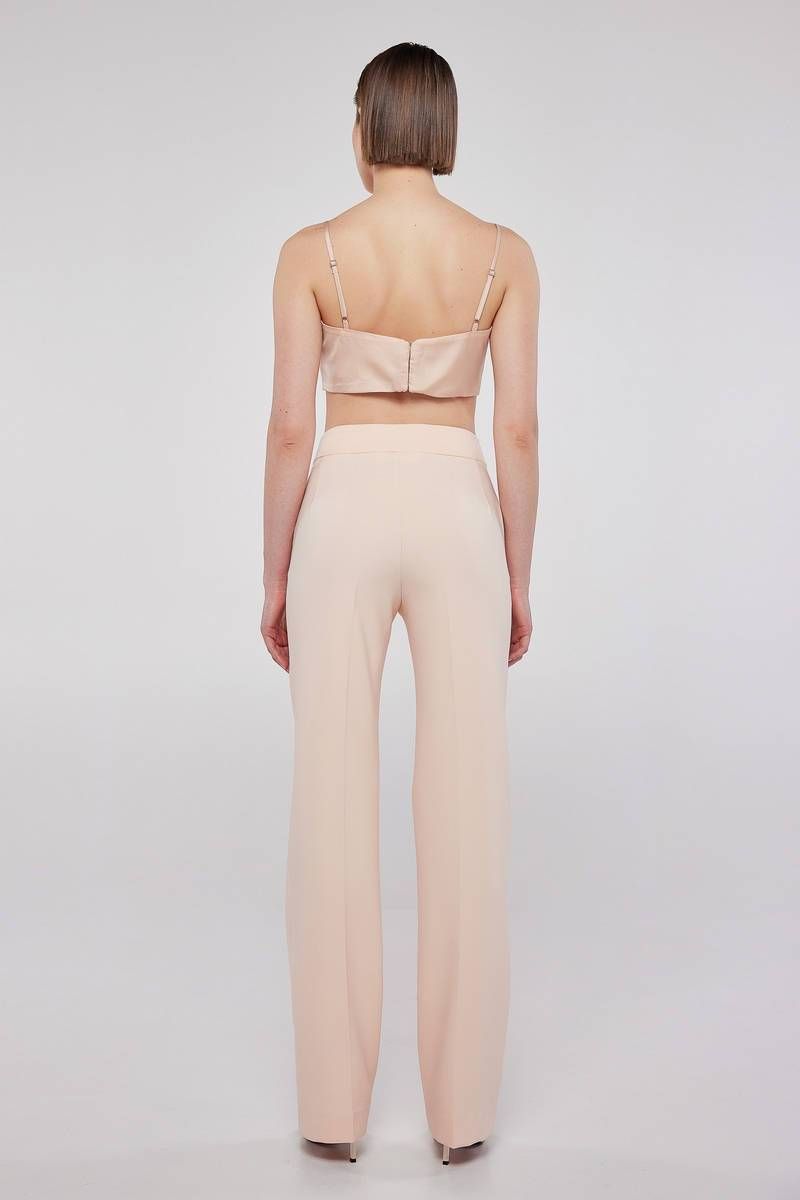 Straight leg relaxed cut light pink trousers PALMER