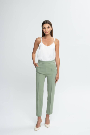 Cigarette trousers in pastel green RODING