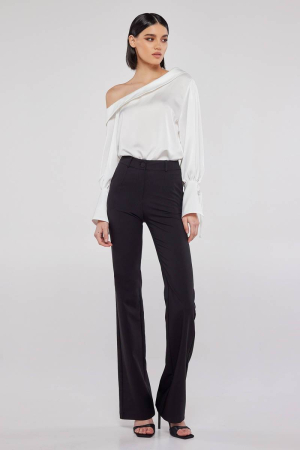 Black flare trousers EVELYN 