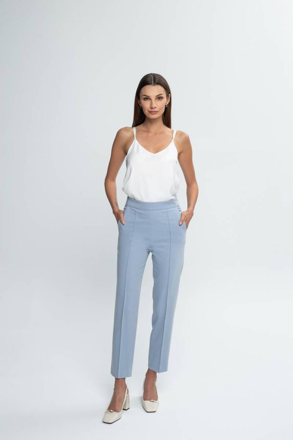 Cigarette trousers in pastel blue RODING