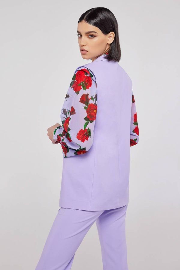 Lilac sleeveless vest HARPER
